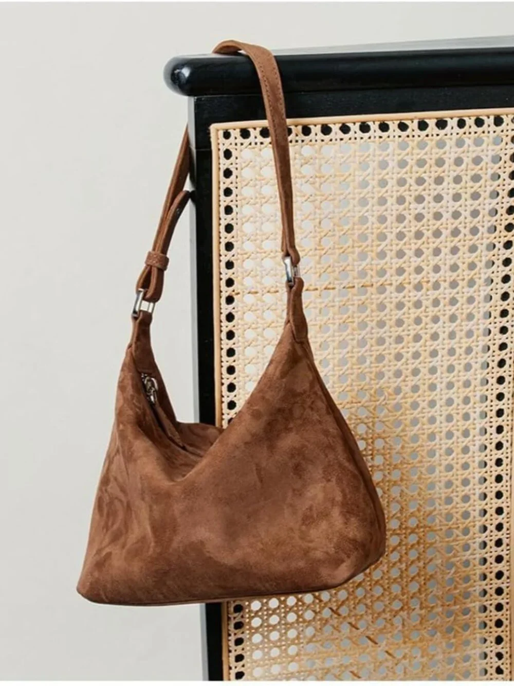 Premium Suede Leather Crossbody Purses for Women Small Shoulder Bag with Adjusta - Picture 3 of 6